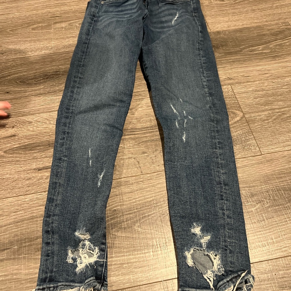 Distressed Blue Women's Jeans